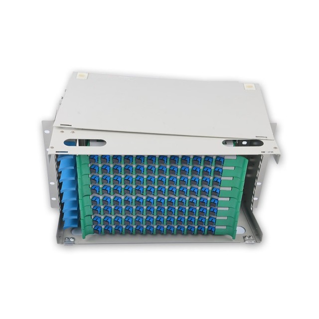 96 SC ODF FDU, com adaptadores, pigtails e todos os acessórios de instalação