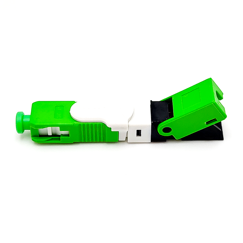ESC25D-APC SC/APC-Schnellverbinder für 2 x 3 mm Drop-Kabel und 1,6 x 2 mm Drop-Kabel FTTH-Glasfaser-Feldmontagestecker
