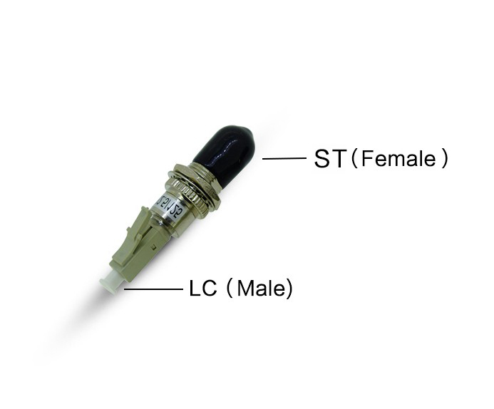 Adapter ze złącza ST żeńskiego na złącze LC męskie