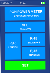 Medidor de potencia PON 10G FF-3217 Prueba de fibra activa 10G EPON XGPON XGSPON 1270/1310/1490/1550/1577nm