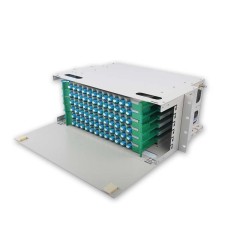 72 Duplex LC ODF FDU, com adaptadores, pigtails e todos os acessórios de instalação