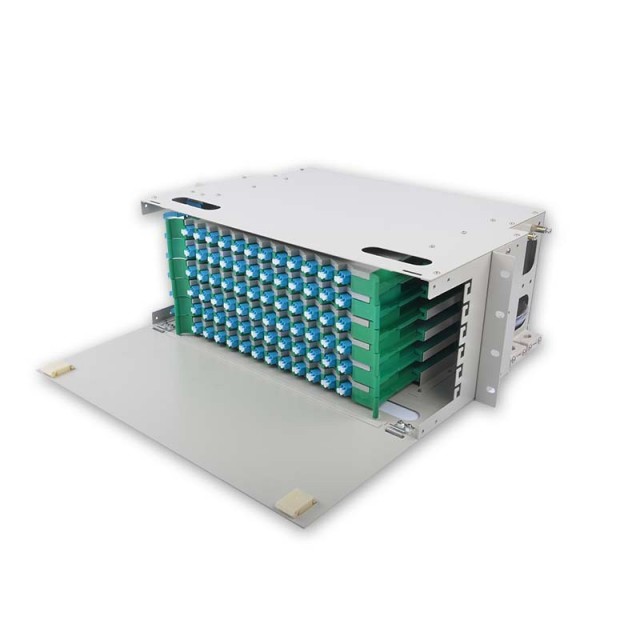 72 Duplex LC ODF FDU, com adaptadores, pigtails e todos os acessórios de instalação