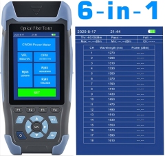 FF-3225 CWDM เครื่องวัดกำลังแสง OPM 6 ช่อง 18 ช่อง