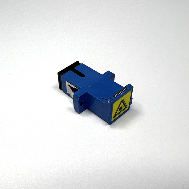 SC/UPC Adapter with Auto Dust Cap Shutter Blue