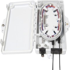 FF-FTB2A 2 Cores Optical Terminal Box (Max Capacity: 2 cores SC), Support Wall Mounting, 180*127*37mm