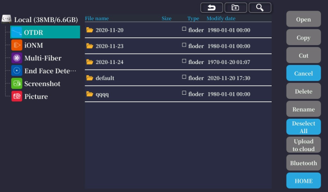 H720 Reflectômetro Óptico de Domínio de Tempo OTDR de Alta Qualidade com Mapa de Eventos OPM OLS VFL