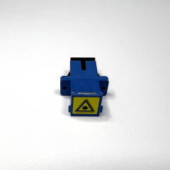 SC/UPC Adapter with Auto Dust Cap Shutter Blue