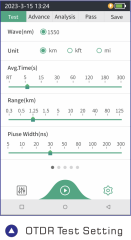 980TEK OTDR Reflectometer พร้อม OPM OLS VFL RJ45 บลูทูธ