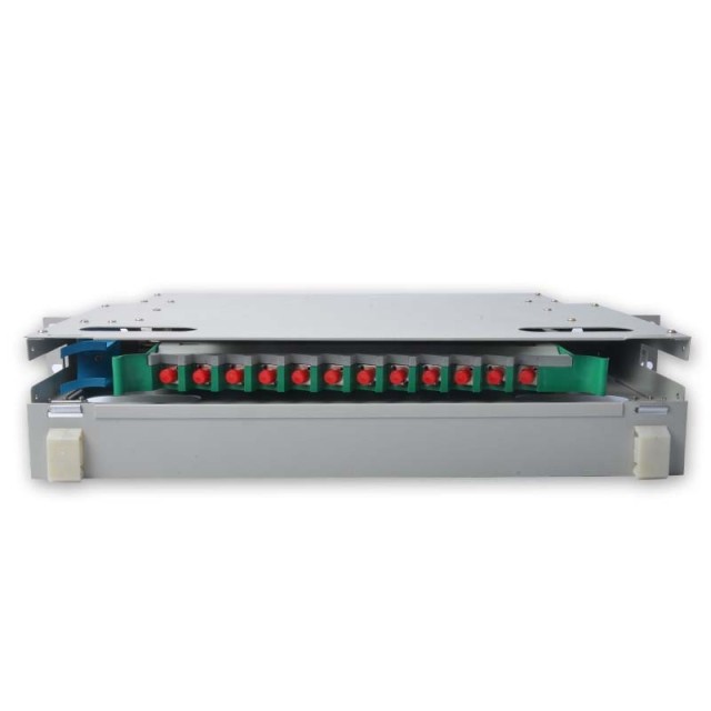 12 FC ODF FDU, With Adapters, Pigtails and All Installation Accessories
