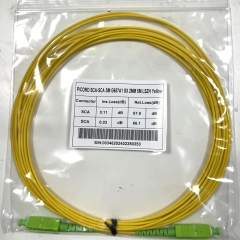 Fiber Patch Cord Optical Cable Fibre Jumper with SC APC Connector G657A1 Single Mode Fiber LSZH 0.5m 1m 2m 3m 5m 10m 15m 30m Long
