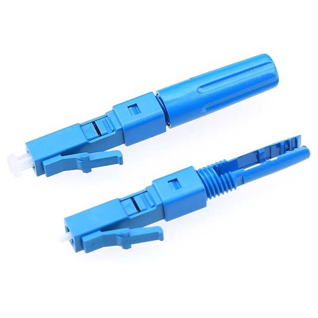 Conector rápido LC/UPC ELC925T-UPC para cabo drop de 2,0 x 3,0 mm, 1,6 x 2,0 mm, cabo interno de 3,0 mm e 2,0 mm, cabo invisível de 0,9 mm, conector de montagem de campo de fibra óptica