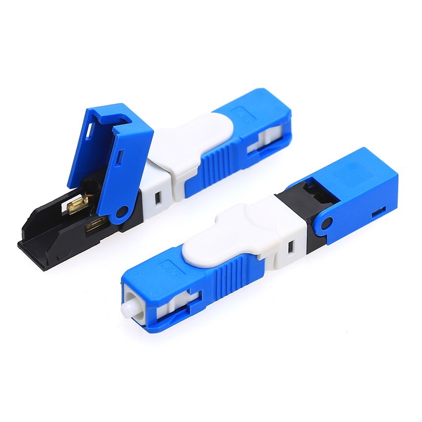 ESC25D-UPC SC/UPC-Schnellverbinder für 2 x 3 mm Drop-Kabel und 1,6 x 2 mm Drop-Kabel FTTH-Glasfaser-Feldmontagestecker