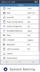 980TEK OTDR Reflectometer พร้อม OPM OLS VFL RJ45 บลูทูธ