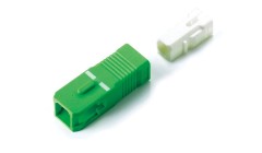 Conector de epoxi SC/APC con funda de 0,9 mm