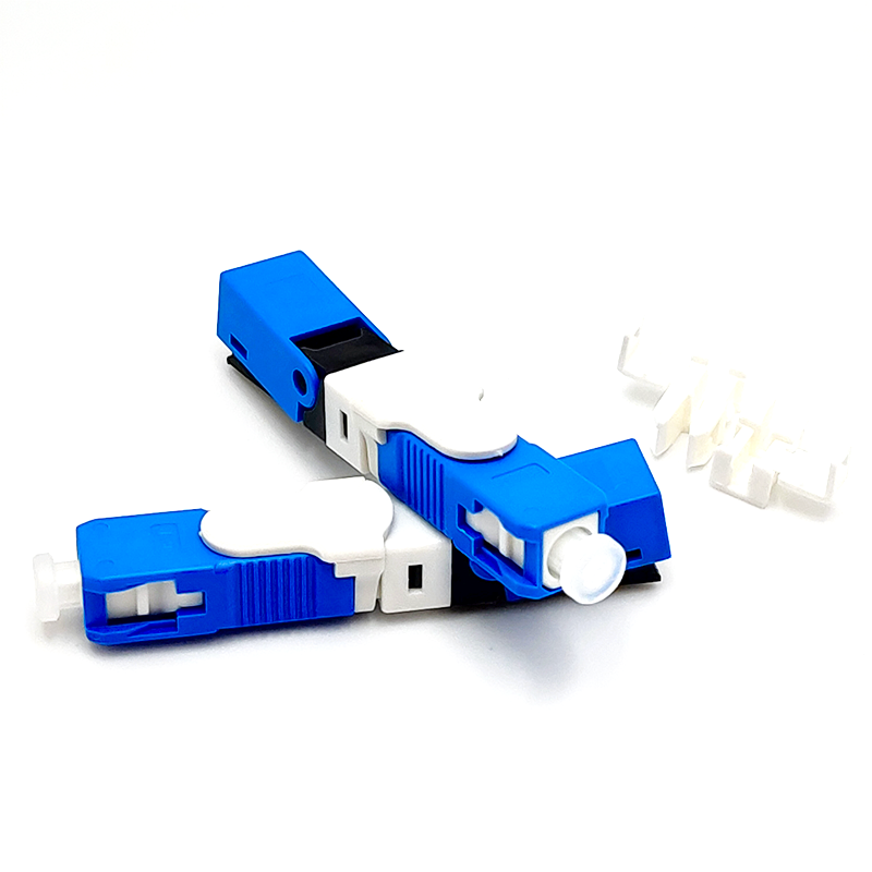 ESC25D-UPC SC/UPC-Schnellverbinder für 2 x 3 mm Drop-Kabel und 1,6 x 2 mm Drop-Kabel FTTH-Glasfaser-Feldmontagestecker