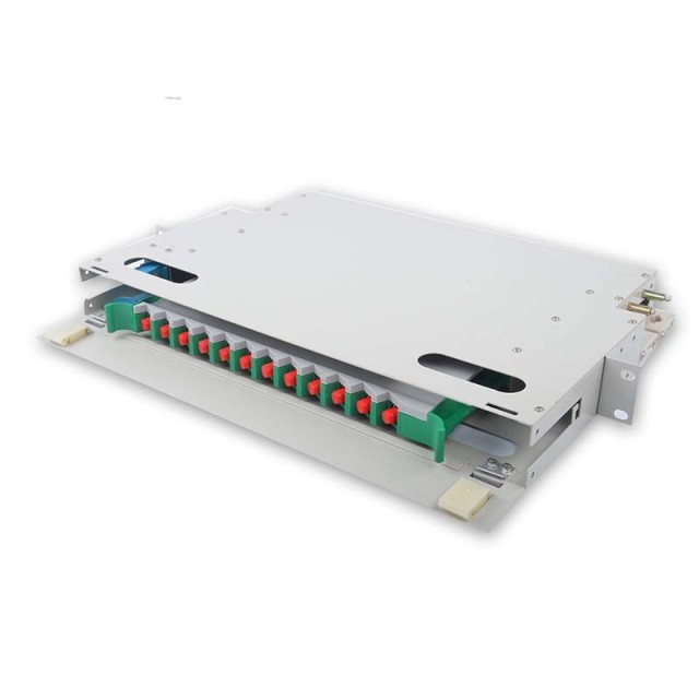 12 FC ODF FDU, With Adapters, Pigtails and All Installation Accessories