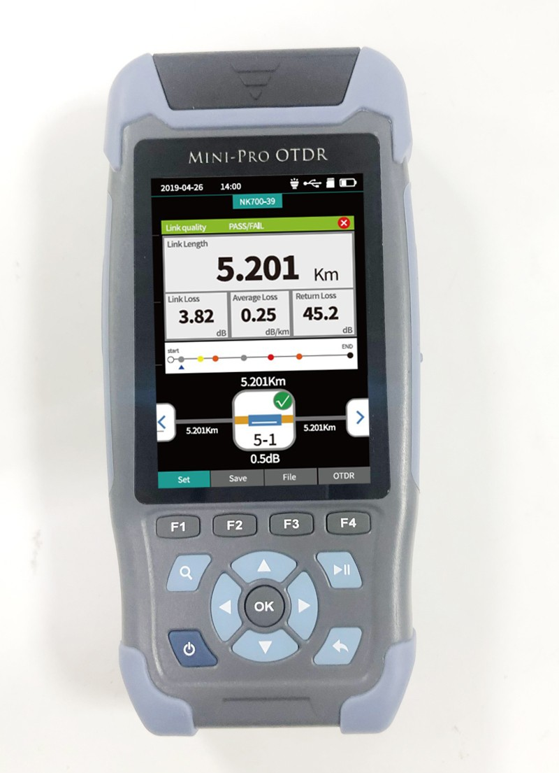 FF-980REV mini pro OTDR Reflectometer 9 functions in 1 device OPM OLS VFL Event Map RJ45 Ethernet Cable Sequence Distance Tracker