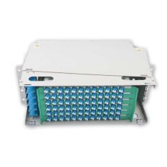 72 Duplex LC ODF FDU, com adaptadores, pigtails e todos os acessórios de instalação