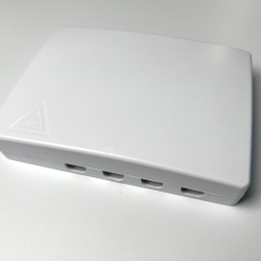 Toma de fibra FTTH de 4 núcleos FF-FOS4A (capacidad máxima: 4 núcleos), montaje en pared, 150 x 110 x 33 mm