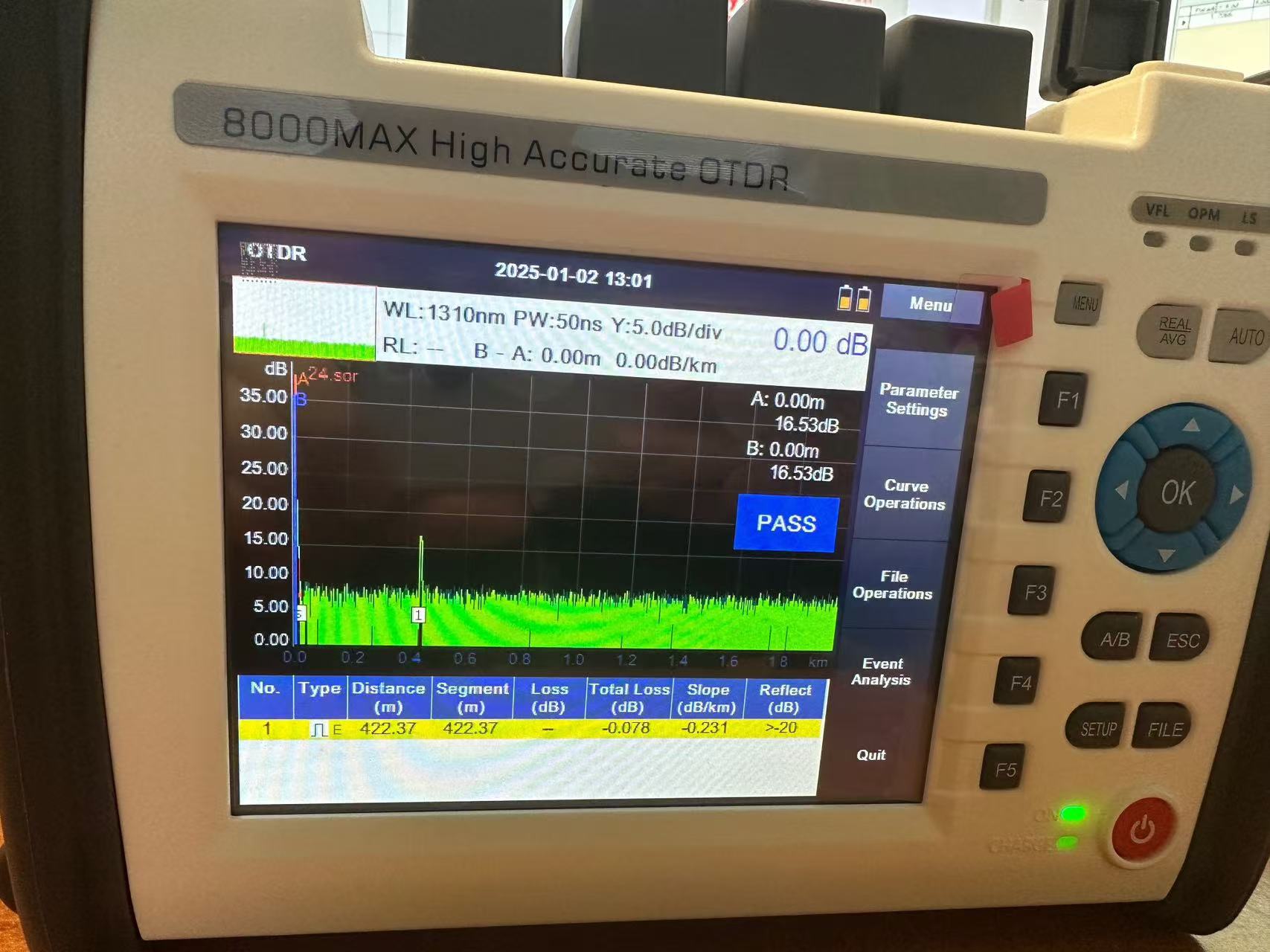 8000MAX OTDR - FirstFiber Technologies