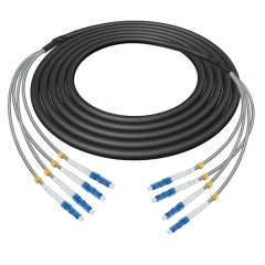 CPRI Water proof Fiber Cable Patch Cord RRU BBU 4 Cores G657A1 LSZH