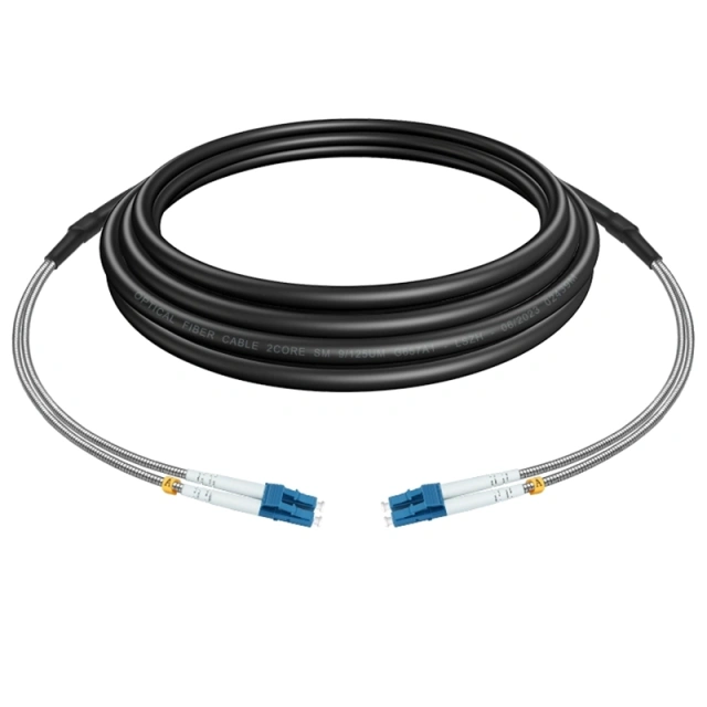 CPRI Water proof Fiber Cable Patch Cord RRU BBU 2 Cores G657A1