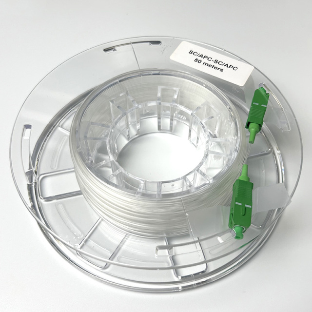 G657A2 G657B3 Fiber 0.9mm Transparent Invisible Cable Indoor Patch Cord