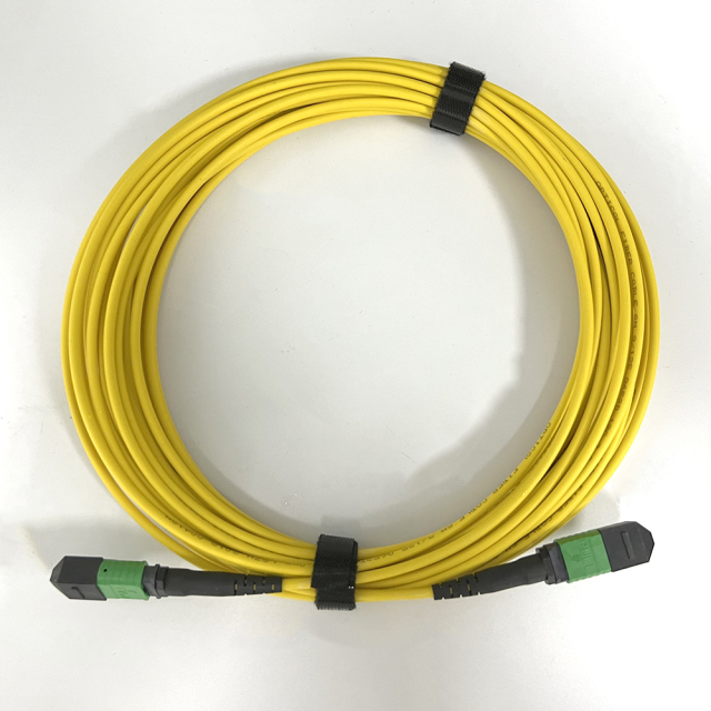 Single Mode MPO APC Patch Cord Cable 12 Cores