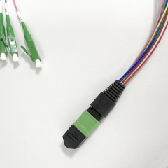 MPO APC - LC APC Fanout Patch Cord 12 Cores 0.3 meters