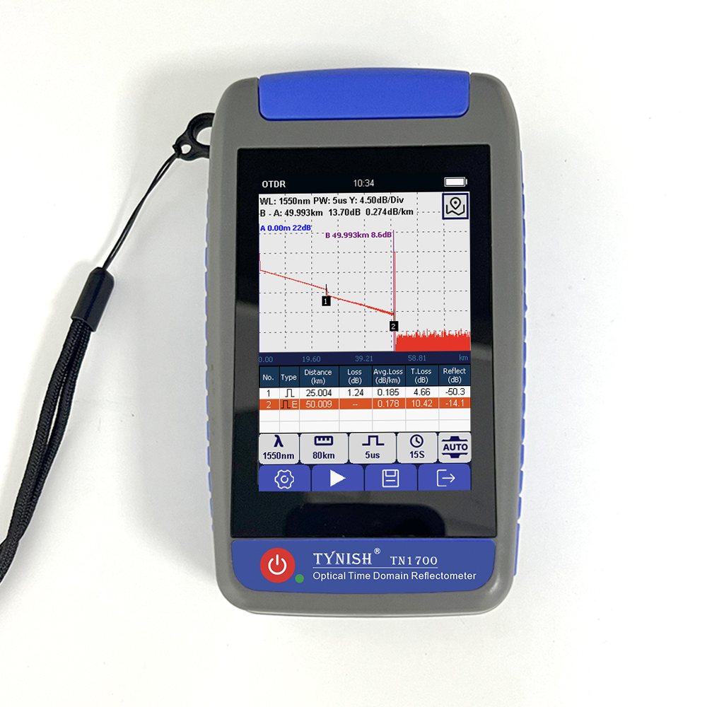 TN1700 Micro OTDR Optical Time Domain Reflectometer with Event Map Optical Power Meter OPM Light Source OLS Visual Fault Locator VFL Loss Test SC Connector