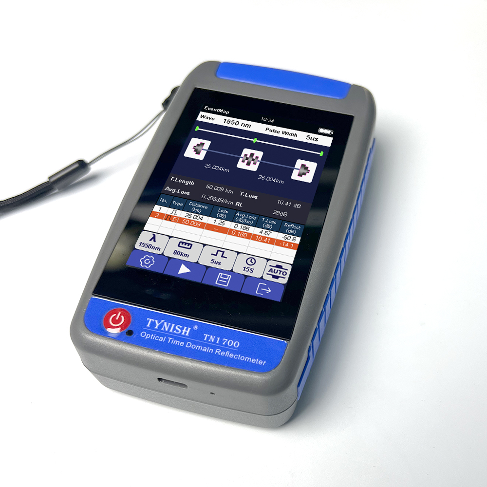 TN1700 Micro OTDR Optical Time Domain Reflectometer with Event Map Optical Power Meter OPM Light Source OLS Visual Fault Locator VFL Loss Test SC Connector