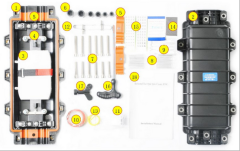 FOSCIE6 Inline Type Fiber Optic Splice Closure (FOSC)