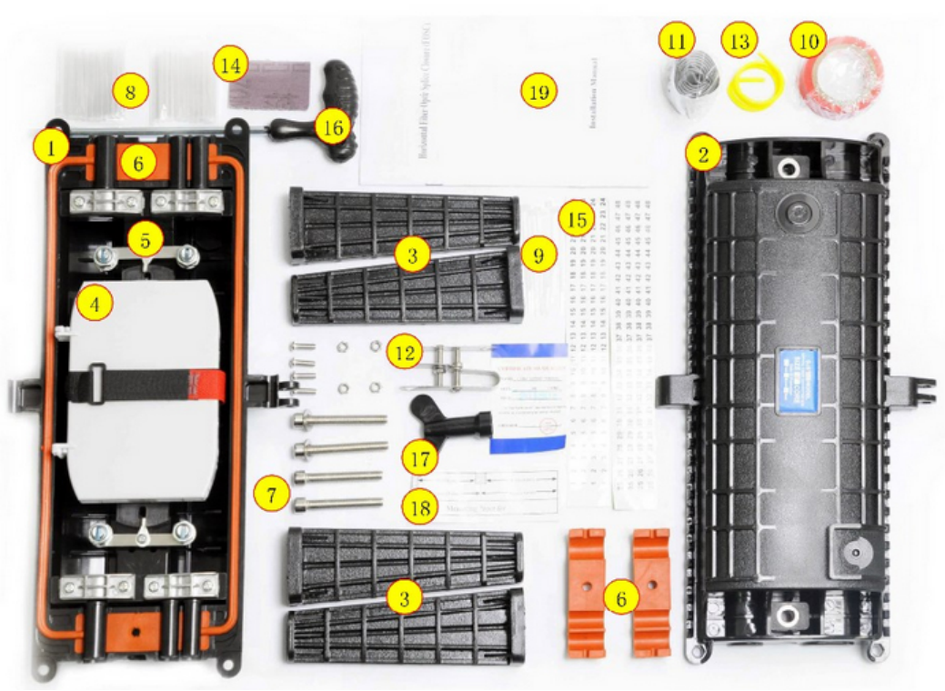 FOSCIA6 Inline Type Fiber Optic Splice Closure (FOSC)