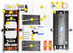 FOSCIA6 Inline Type Fiber Optic Splice Closure (FOSC)