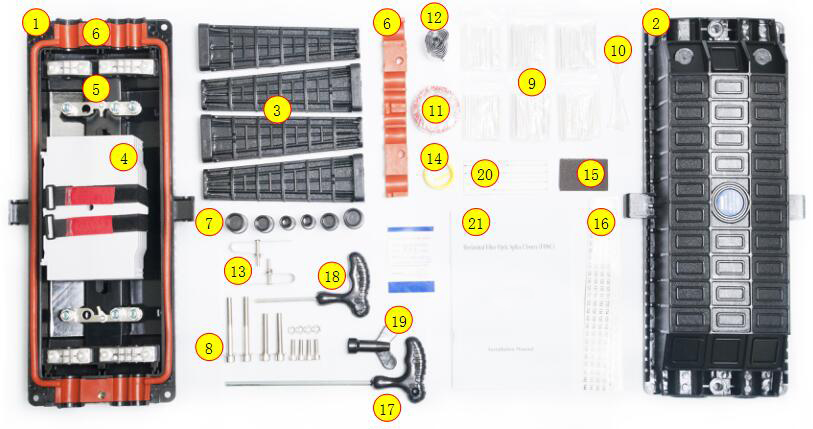 FOSCIN6 Inline Type Fiber Optic Splice Closure (FOSC)