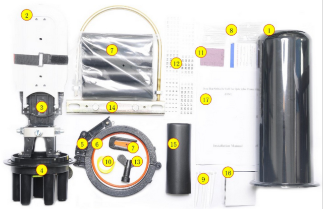 FOSCYB5 Dome Type Heat Shrinkable Fiber Optic Splice Closure (FOSC)