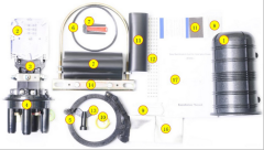 FOSCYJ4 Dome Type Heat Shrinkable Fiber Optic Splice Closure (FOSC)