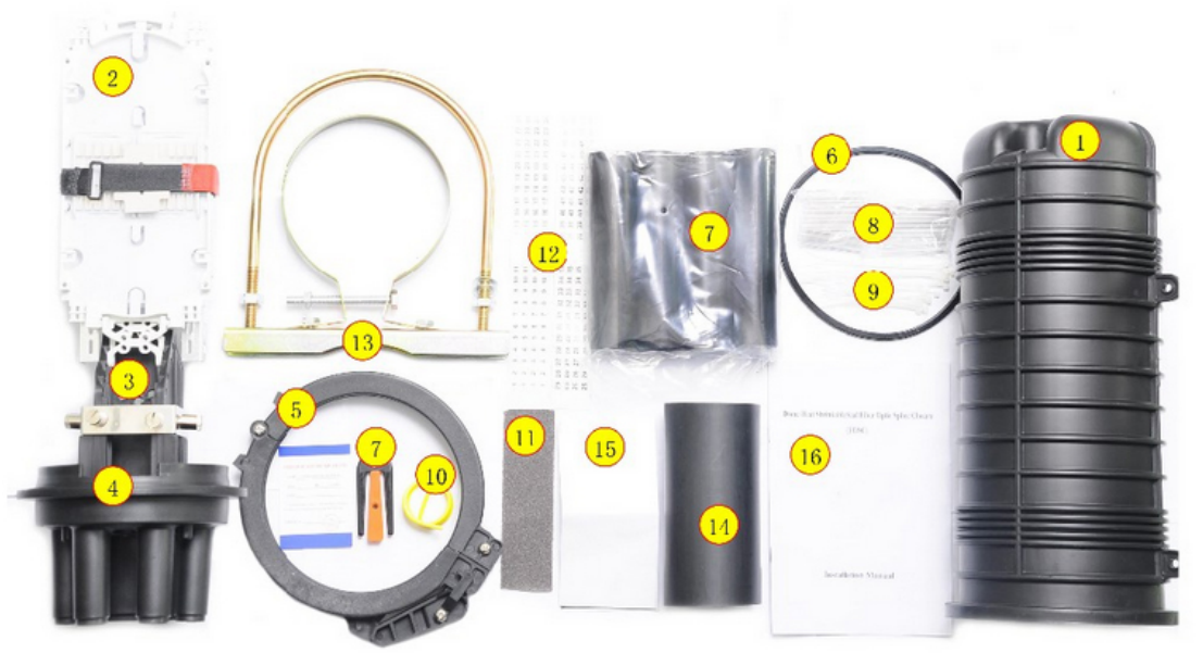 FOSCYL5 Dome Type Heat Shrinkable Fiber Optic Splice Closure (FOSC)