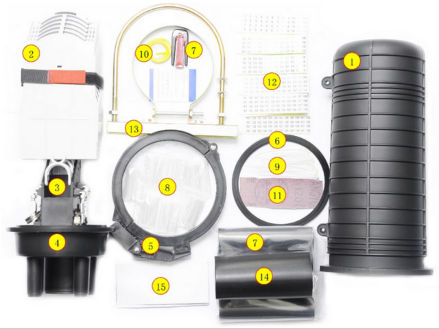 FOSCYN5 Dome Type Heat Shrinkable Fiber Optic Splice Closure (FOSC)