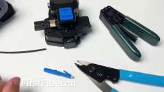 Connecteur d'assemblage rapide sur le terrain LC/UPC pour câble plat FTTH