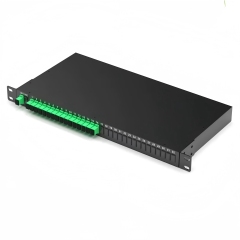 Rack Mounted PLC Splitter 1 U hight 19 inch 8 channels 16 channels 32 Channels Optional