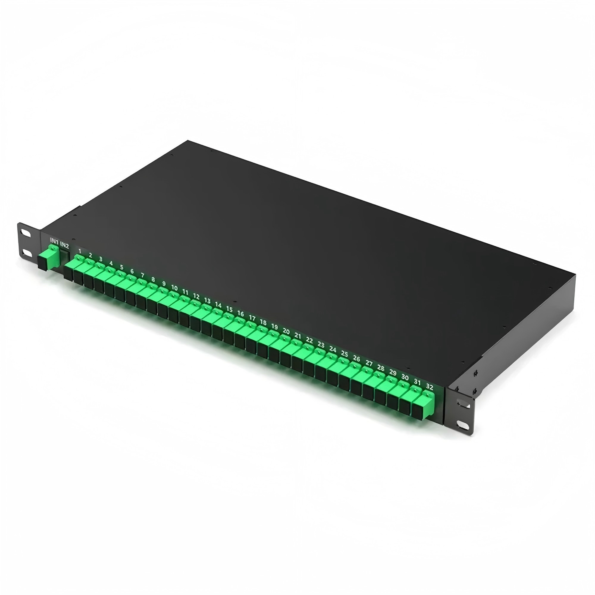 Rack Mounted PLC Splitter 1 U hight 19 inch 8 channels 16 channels 32 Channels Optional