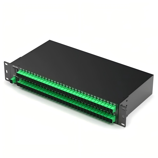 Rack Mounted PLC Splitter 1 U hight 19 inch 8 channels 16 channels 32 Channels Optional