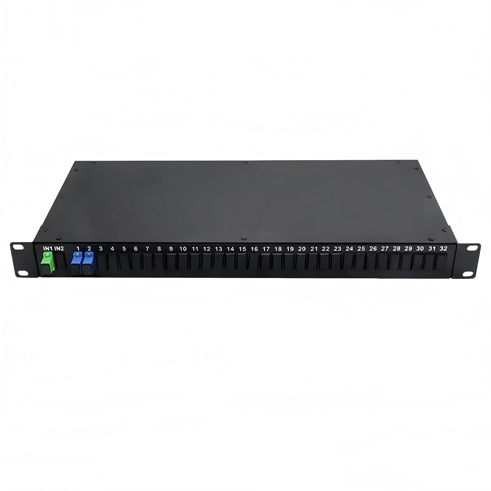Rack Mounted PLC Splitter 1 U hight 19 inch 8 channels 16 channels 32 Channels Optional