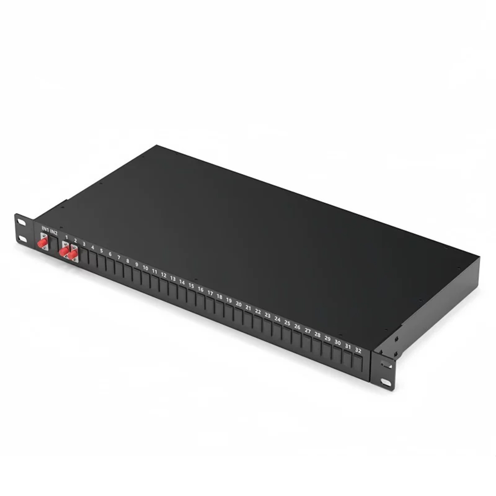 Rack Mounted PLC Splitter 1 U hight 19 inch 8 channels 16 channels 32 Channels Optional