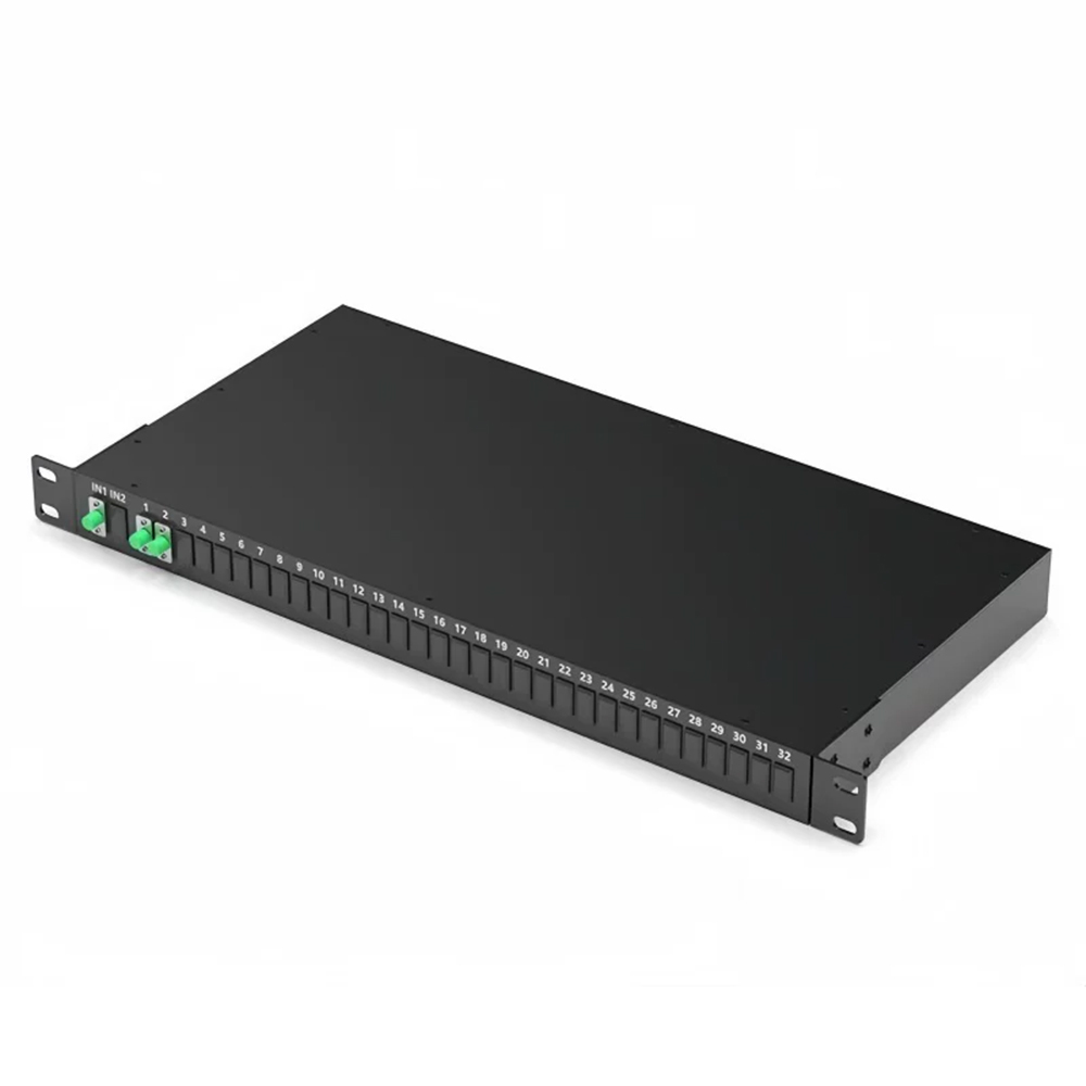 Rack Mounted PLC Splitter 1 U hight 19 inch 8 channels 16 channels 32 Channels Optional