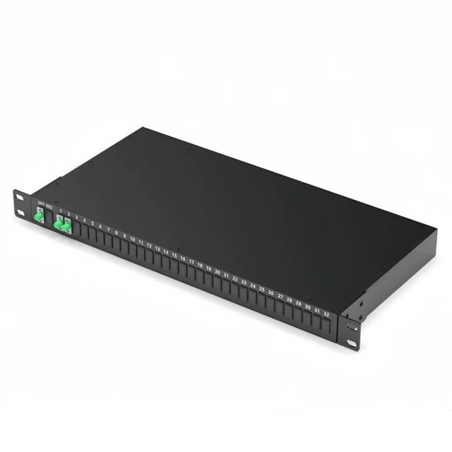 Rack Mounted PLC Splitter 1 U hight 19 inch 8 channels 16 channels 32 Channels Optional