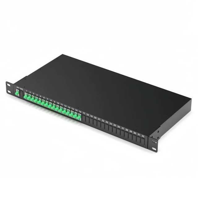 Rack Mounted PLC Splitter 1 U hight 19 inch 8 channels 16 channels 32 Channels Optional