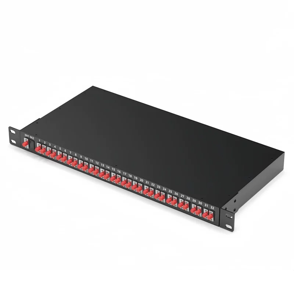 Rack Mounted PLC Splitter 1 U hight 19 inch 8 channels 16 channels 32 Channels Optional