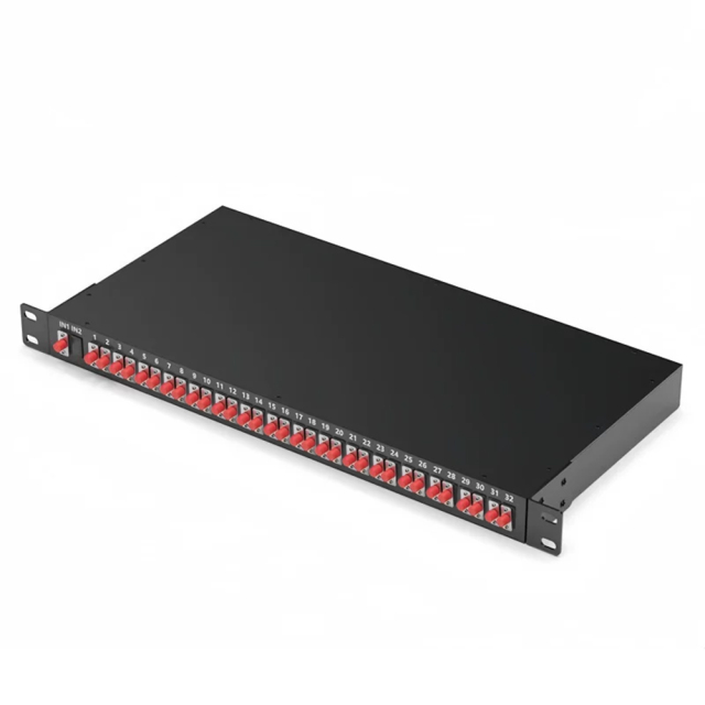 Rack Mounted PLC Splitter 1 U hight 19 inch 8 channels 16 channels 32 Channels Optional